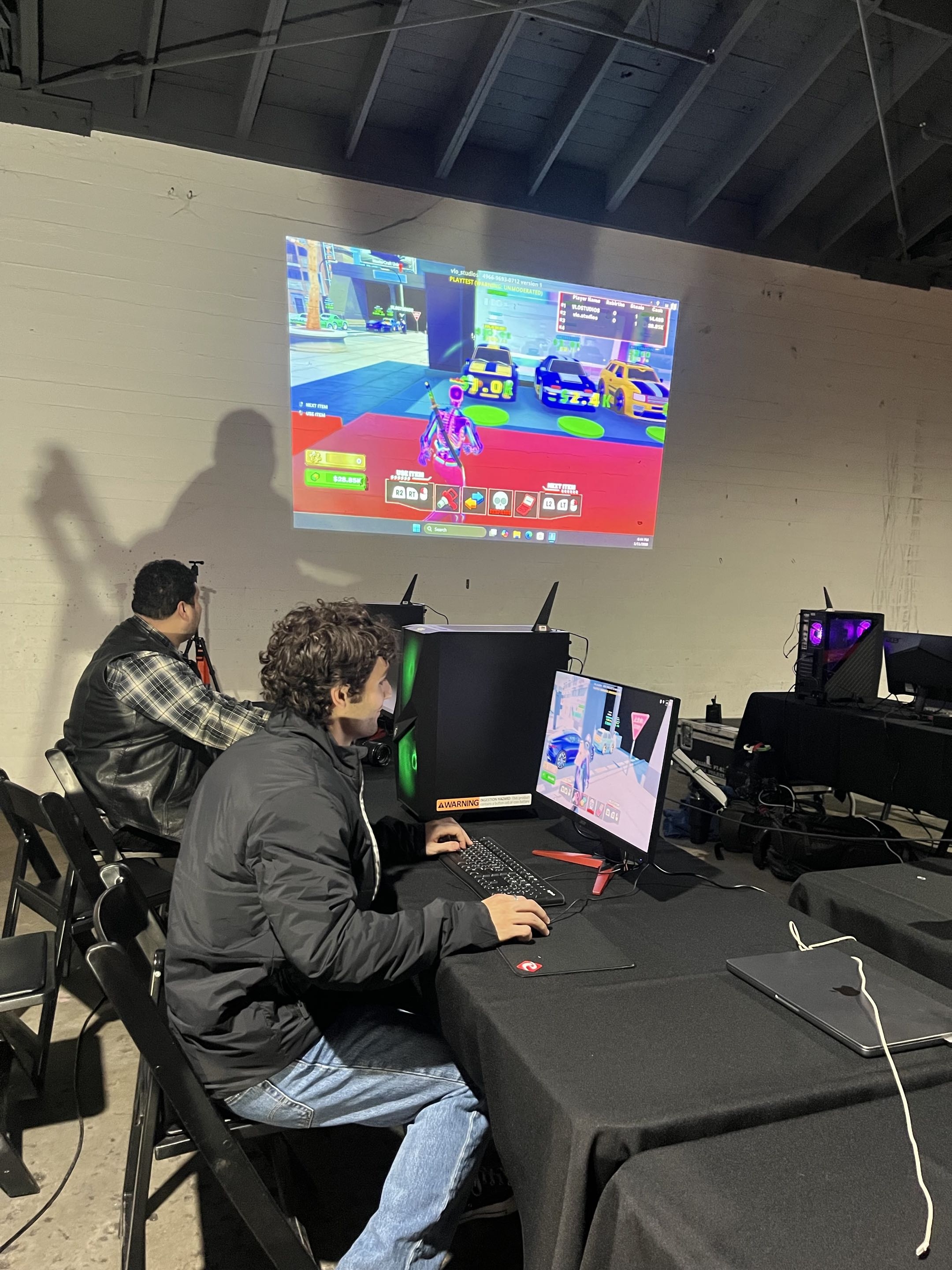 Players at the LA launch event